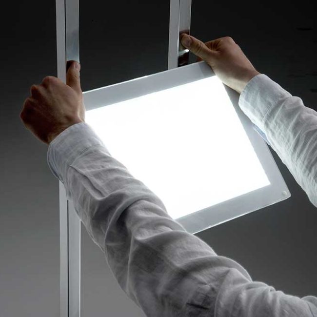 Porte annonce A3 horizontal