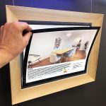 Cadre Bois A3 pour Vitrine