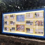 Vitrine d'affichage équipée en cadre clic