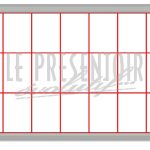 Vitrine d'affichage 1720 x 1320mm 30 A4