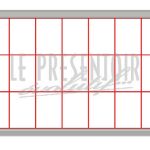 Vitrine Euro 52 Ht 1350 x 1000 mm 16 A4