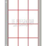 Vitrine Euro 52 Ht 1000 x 1400 mm 18 A4