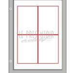 Vitrine Euro 52 Ht 750 x 750 mm 6 A4