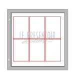 Vitrine Euro 52 Ht 1350 x 750 mm 12 A4