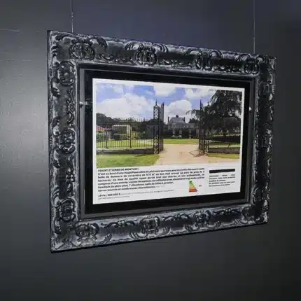 Cadre Bois pour Porte Affiche led 3