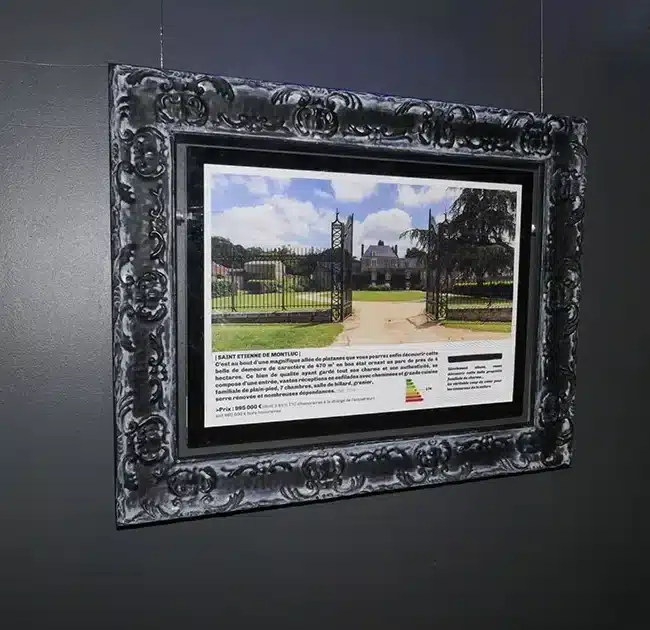 Cadre Bois pour Porte Affiche led 3